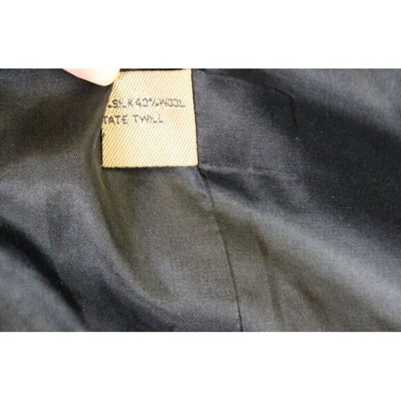 J. RIGGINGS - BEIGE & BLACK PLAID WOOL SILK BLEND BLAZER JACKET SPORT COAT 44R - Picture 9 of 11